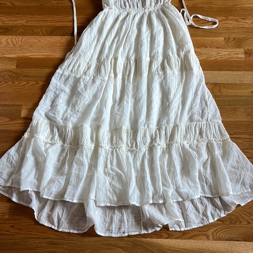 Free People Taking Sides Maxi Dress Size Medium NWT Ivory - Picture 8 of 16